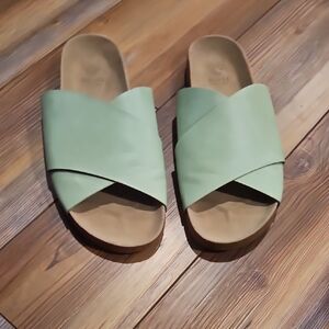 Beast Mint Green Slide Sandals